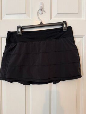 Lululemon Black Pleated Skort_Size 8